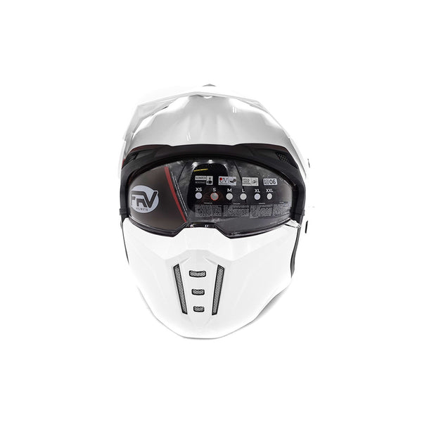 Hero street Full Face helmet ( White ) - Lifty Electric Scooters
